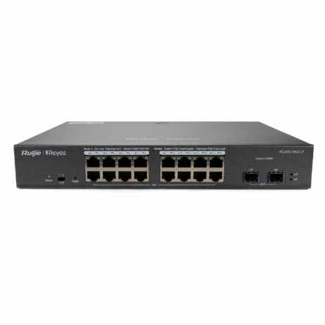 Reyee 18-Port Gigabit stjórnanlegur PoE x16, 280W switch - RG-ES218GC-P - Image 2