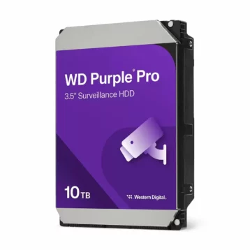 Western Digital Purple harður diskur fyrir myndavélakerfi 10 TB 3,5" sata3 - WD102PURP