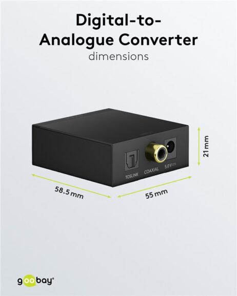 Breytir stafrænu hljóði í hliðrænt eða frá optical í RCA - 58493 - Image 5
