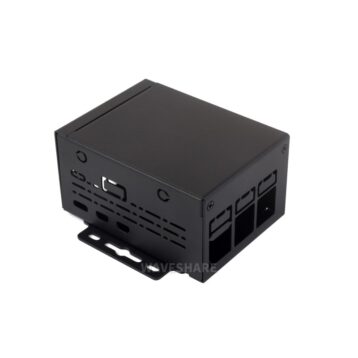 Raspberry Pi 5 ál kassi fyrir hat, með DIN skinnu - RPI5-Case_metal_DIN