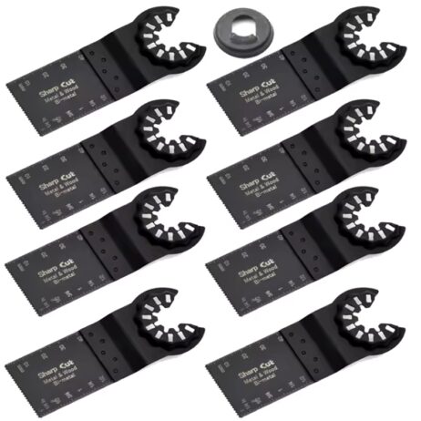 Scowell starlock blöð fyrir multisög, 8 stk fyrir tré/málm - 801104