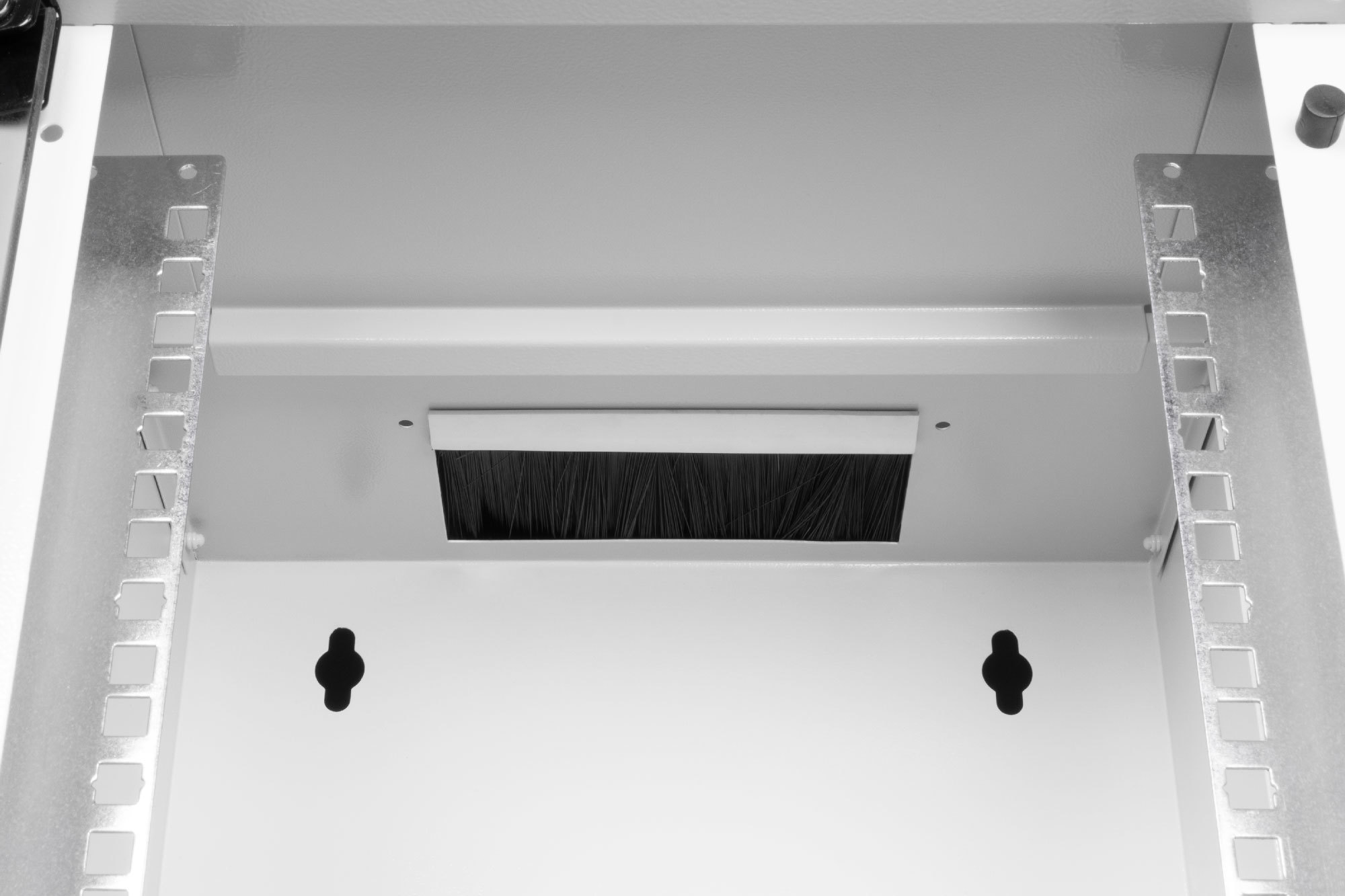 10" skápur 9U með glerhurð, grár - DN-49102 - Image 4