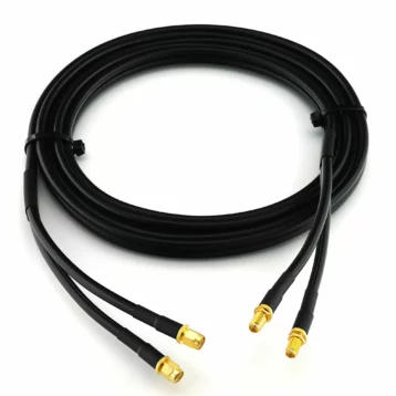 LMR240 tvöfaldur kapall fyrir 4-5G loftnet, framlenging 3 metrar - LMR240-3M