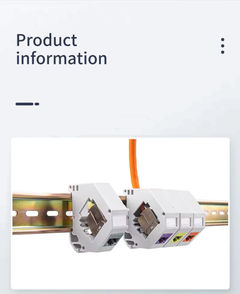 Festing fyrir keystone tengi fyrir DIN skinnu - LW-2613 - Image 5