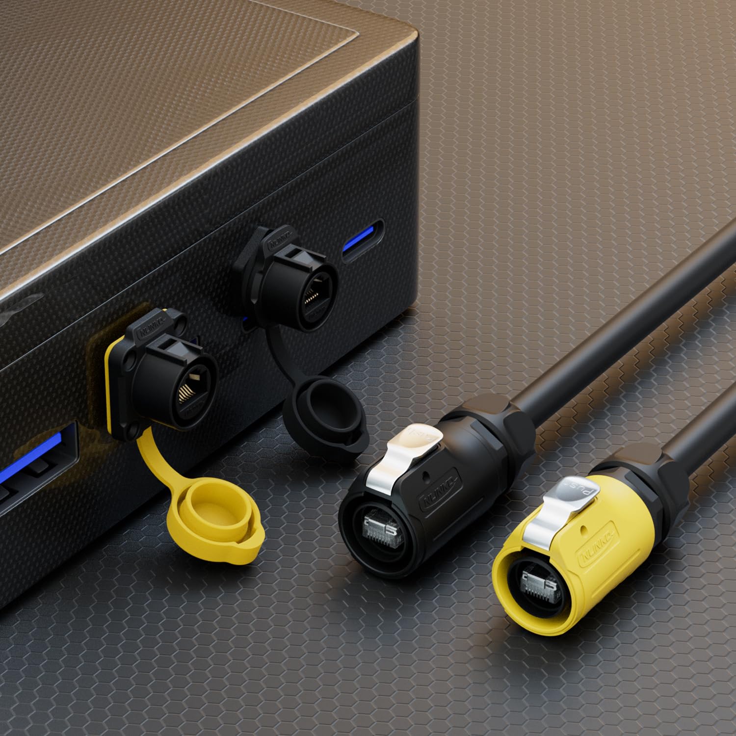 IP68 RJ45 kall tengi fyrir netkapal - LP-20-C/RJ45/015/PE-42-001 - Image 2