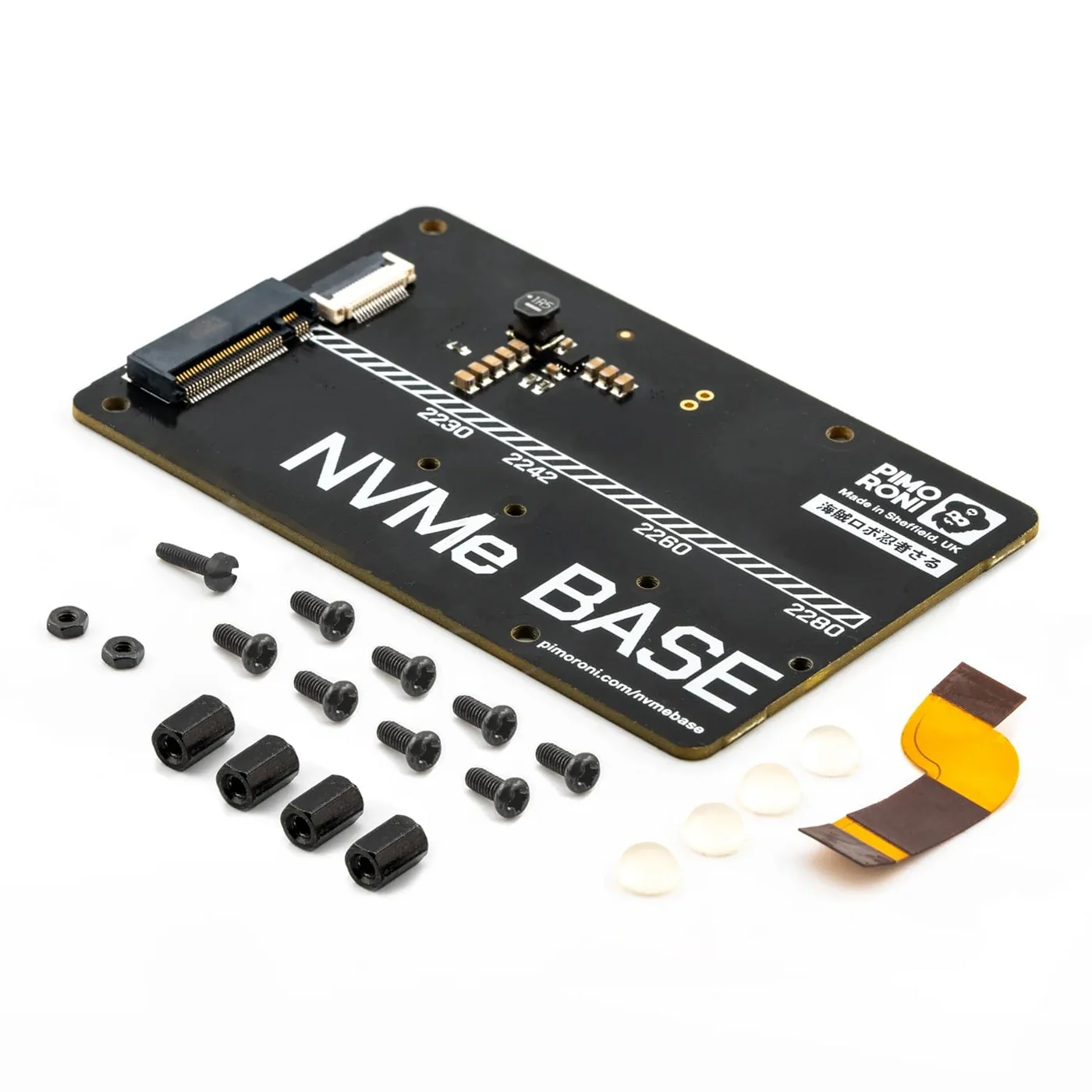 Raspberry Pi 5 M.2 PCIe base frá Pimoroni - RPI5-PIM699