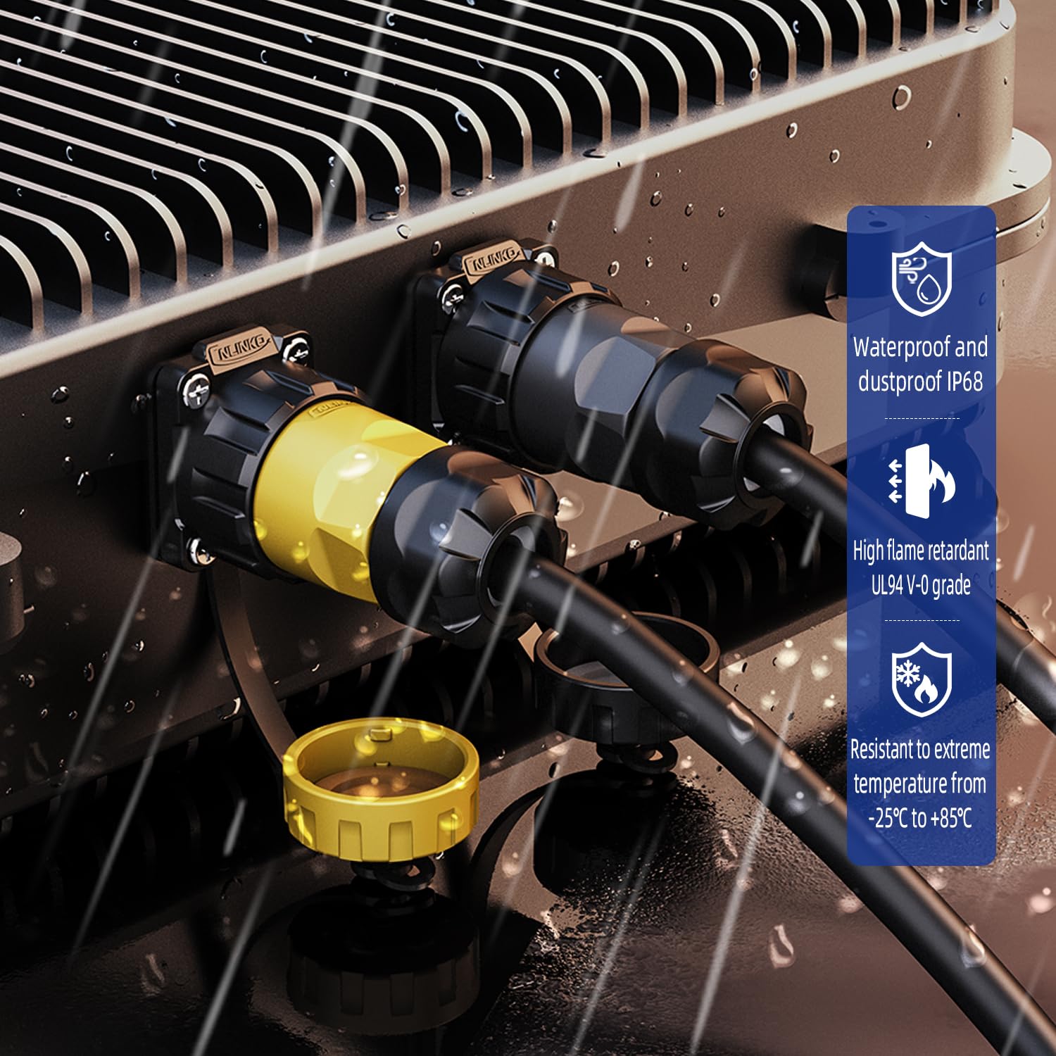 IP68 RJ45 kall tengi á kapal - YM-20-C/RJ45/015/PE-42-002 - Image 6