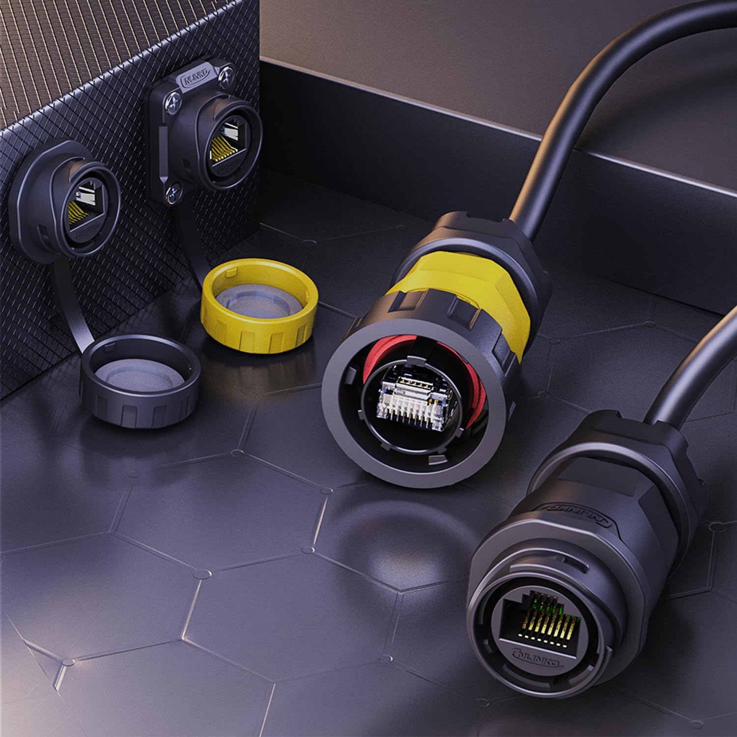 IP68 RJ45 kall tengi á kapal - YM-20-C/RJ45/015/PE-42-002 - Image 8