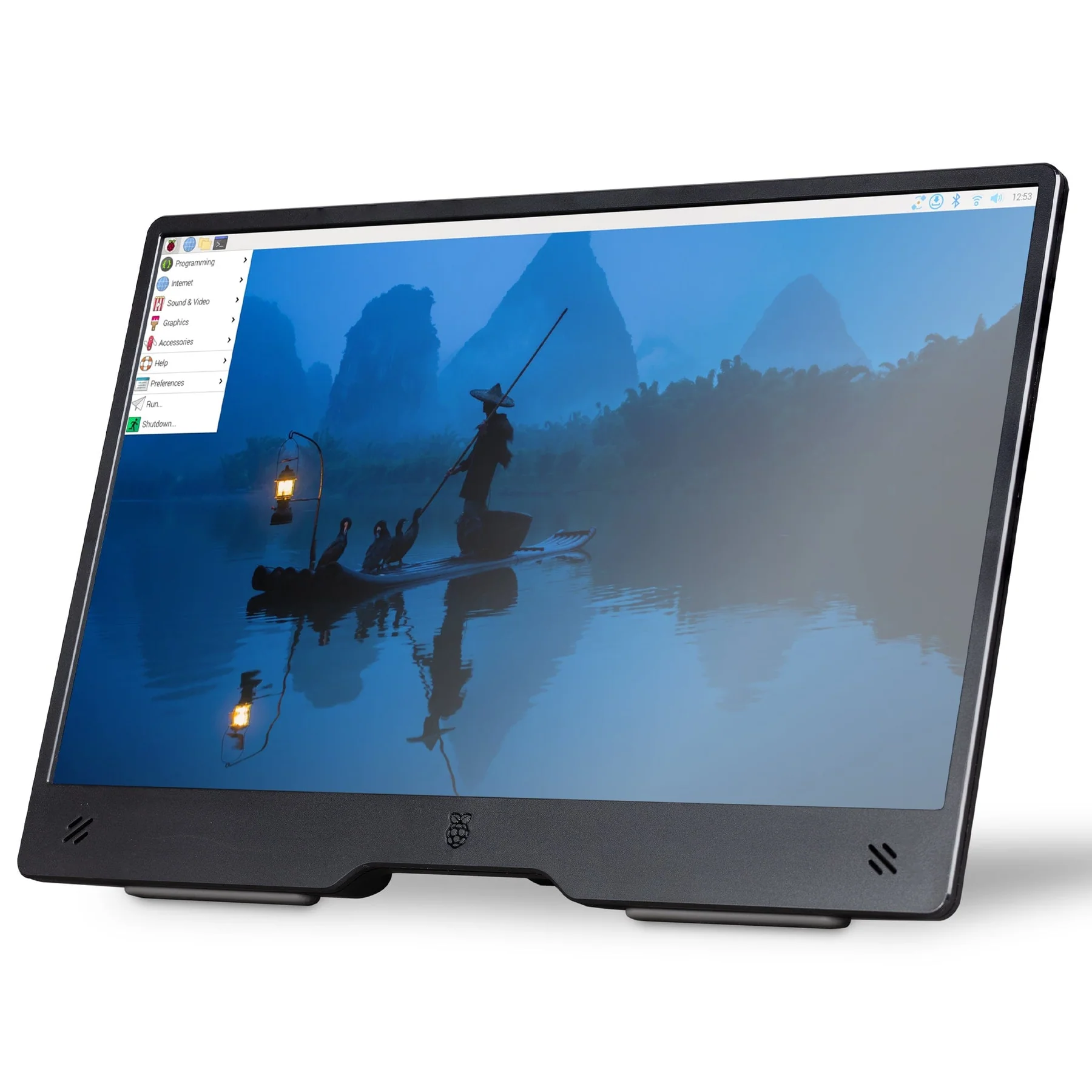 Raspberry Pi skjár 15.6", 1080p - RPI-Monitor-15.6"Black